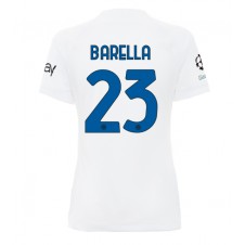 Inter Milan Nicolo Barella #23 Bortedrakt Kvinner 2023-24 Kortermet